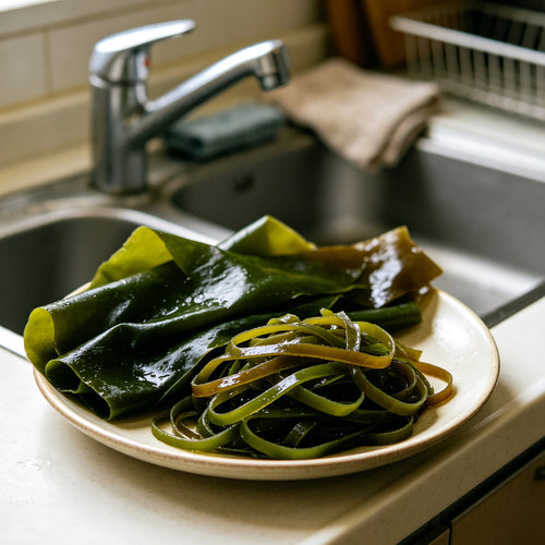 Fresh Green Kelp Salad Strips